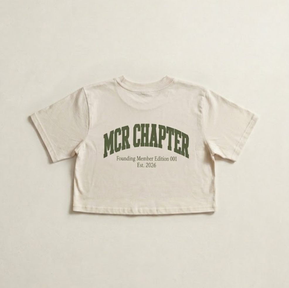 The MCR Chapter Cropped Tee - Founding Member Edition 001
